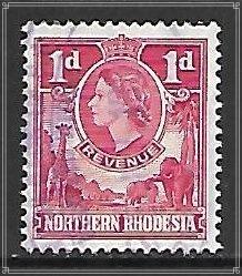 Northern Rhodesia Revenue Issue 1955 Used