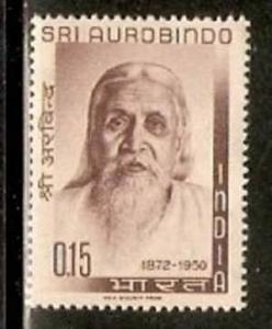 India 1964 Sri Aurobindo Relgious Philosopher Writer Sc 390 MNH