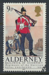 Alderney  SG A23  SC# 23 Military Uniforms Used First Day Cancel - as per scan