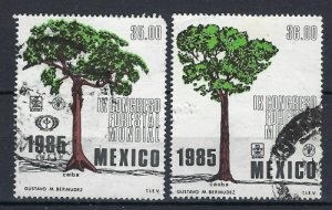 Mexico 1391-92 Used 1985 issues (an8672)