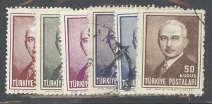 Turkey #934-9 Used Single (Complete Set)
