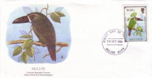 Belize FDC SC# 849 Crimson Rumped Toucan L106