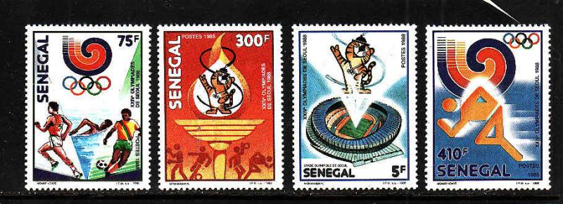 Senegal-Sc#786-9-unused NH set-Sports-Summer Olympics-Seoul-1988-