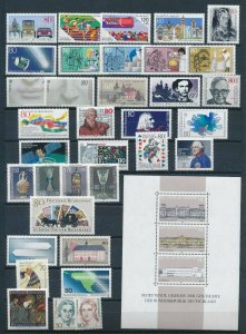West Germany 1986 Complete Year Set  MNH