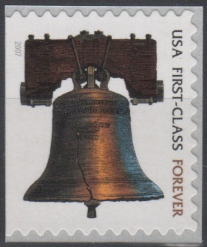 USA Sc. 4126 (41c) Liberty Bell 2007 date MNH bklt. P single
