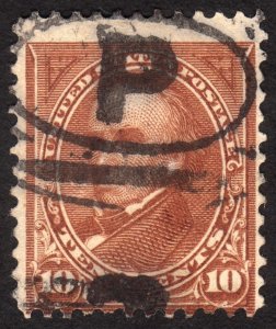 1898, US 10c, Webster, Used, Sc 283