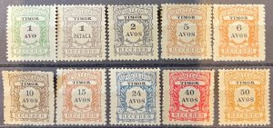 Timor, 1904, SC J1-10, LH, VF