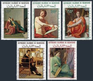 Mauritania C66-C70, MNH. Mi 323-324,344-346. Paintings by Jean Dominque Ingres.