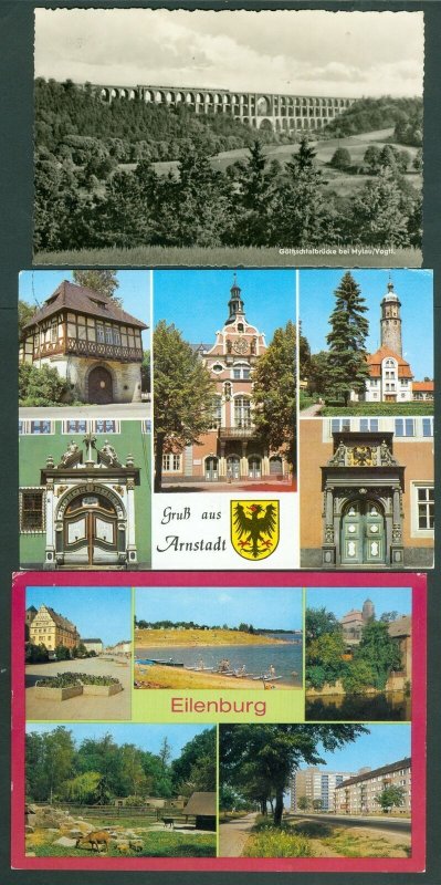 DDR. Germany. 3 Postcard. Postal used 1960-70is. Special Cancels.