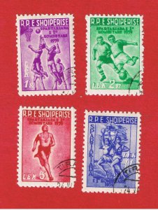 Albania #544-547 VF used  Games  Free S/H