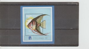 Cambodia  Scott#  883  MNH  S/S  (1988 Angel Fish)