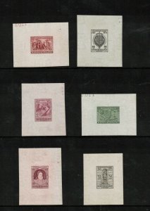 Newfoundland #212DP - #225DP Extra Fine Set Of 14 Large Die Proofs Issue Color