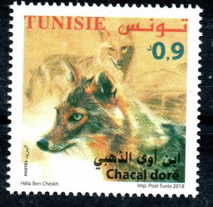 2018- Tunisia - Tunisie- Fauna - Faune - Goldon Chacal - Chacal doré- MNH** 