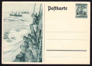 Nazi Germany (Third Reich) 1937 Winter Relief Fund Postal Stationary Card