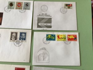 Liechtenstein 1969 postal stamps covers 9 items Ref A1397