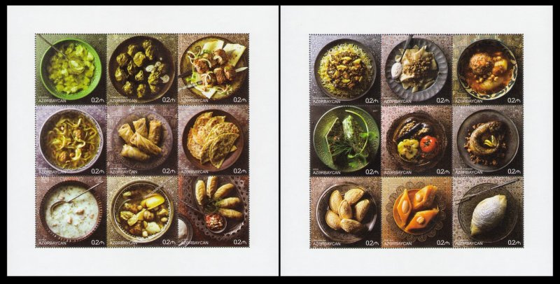 2017 Azerbaijan 1334-42KL,1343-51KL Cooking in Azerbaijan