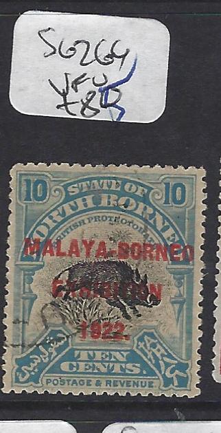 NORTH BORNEO (P1512B) 10C BOAR MBE  SG 264   VFU