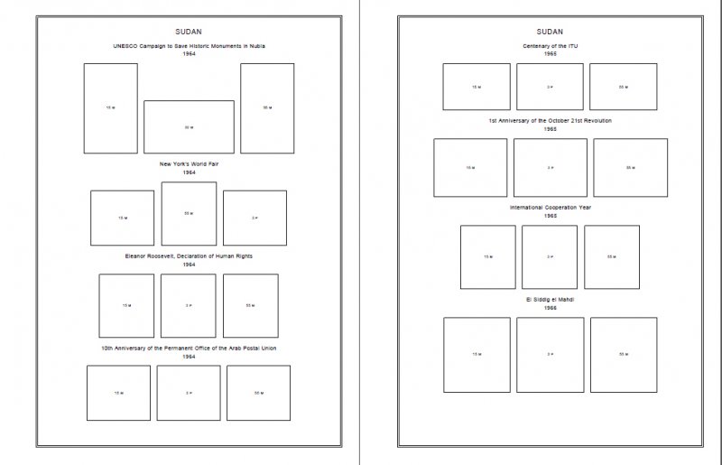 SUDAN STAMP ALBUM PAGES 1897-2011 (76 PDF digital pages)