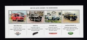 GB LOT 2013 NEW ISSUES BRITISH AUTO LEGENDS S/SHEET MNH PO FRESH AT FACE VALUE