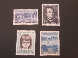 Austria 1966 Sc 770,771,777,807 set MNH