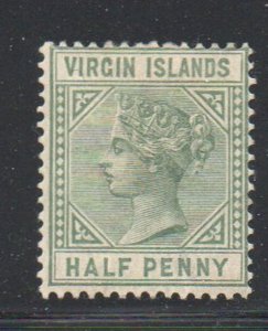 British Virgin Islands Sc 13 1883 1/2d green Victoria stamp mint