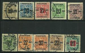 Denmark # 145-54, Used. CV $ 291.00