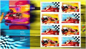 CANADA # 1648b   Mint NH Souvenir Sheet -  Gilles Villeneuve race car racing