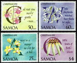 Samoa #815-818  MNH - Christmas (1992)