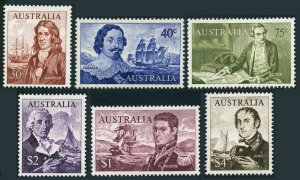 Australia 394-417, MNH. Definitive 1966-1971. Fish, Birds, Explorers and ships.