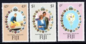 Fiji 442-444 Royal Wedding MNH VF