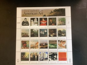 US Scott #3236 MNH American Art sheet of 20 32-cent stamps Face $6.40