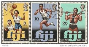 Fiji 1971 4th So. Pacific Games Scott 321-323 used