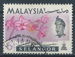 Selangor 1965 - 6c Spathogolottis Plicata - SG139 used