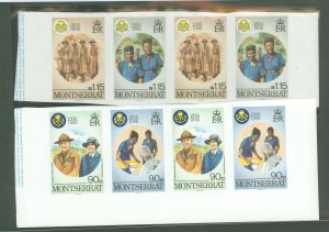 Montserrat #594-595 Mint (NH) Multiple