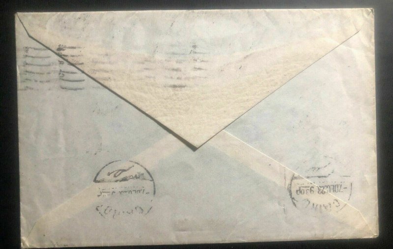 1923 Assiut Egypt American Mission Cover To Clearfield Pa USA