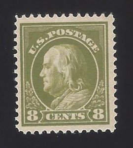 US #414 1912-14 Olive Green WMK 190 Perf 12 MNH F-VF SCV $100