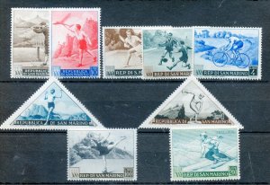 SAN MARINO SPORTS SCOTT#327/34,C90 MINT NEVER HINGED