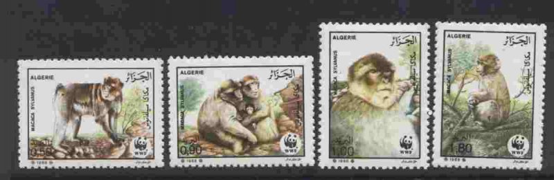 Algeria 872-5 MNH Barbary Apes, WWF