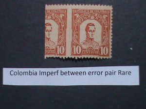 ​COLOMBIA-ANTIOQUIA ERROR-1899 SC#-123 MISSING PERF BETWEEN PAIR-123 YEARS OLD