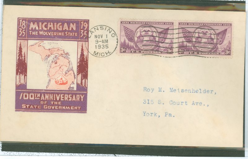 United States #775   (Fdc)