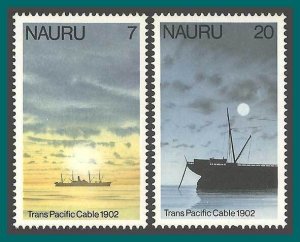 Nauru 1977 Telecomm, Ships, MNH #152,154,SG161,SG163