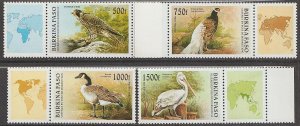 EDSROOM-13794 Burkina Faso (Upper Volta) 1087-90 MNH 1996 Birds CV$13