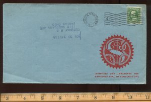 343 Schermack Used on Bold Illustrated Cover NYC to Ohio L1532bb