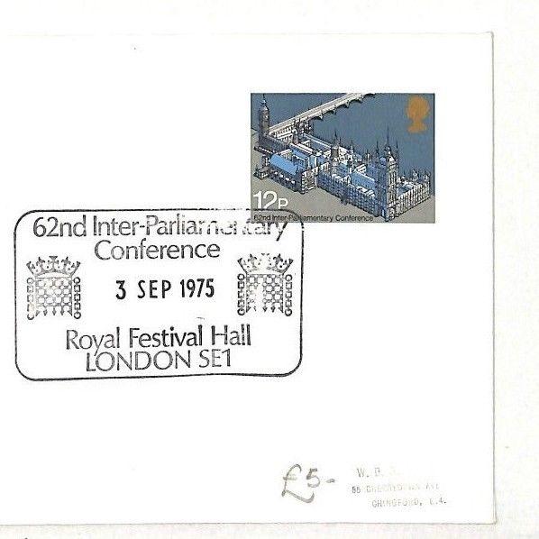 GB FIRST DAY COVER Inter-Parliamentary Union Conference London FDC 1975 AO222