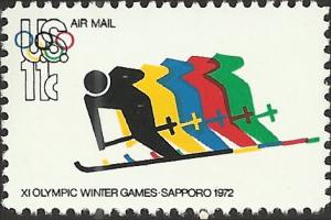 # C85 MINT NEVER HINGED SKIING AND OLYMPIC RINGS
