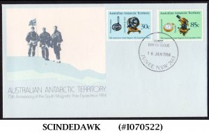 AUSTRALIAN ANTARCTIC TERRITORY - 1984 SOUTH MAGNETIC POLE EXPEDITION -  FDC