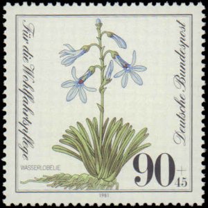 Germany #B589-B592, Complete Set(4), 1981, Flowers, Never Hinged