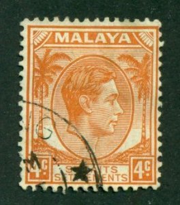 Straits Settlements 1937 #240 U SCV(2024)=$0.25