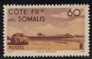 Somali Coast Scott 252 MH* 1947 stamp expect similar centering