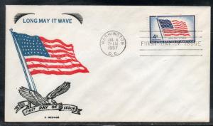 US #1094 Flag FDC George Cachet unaddr D366